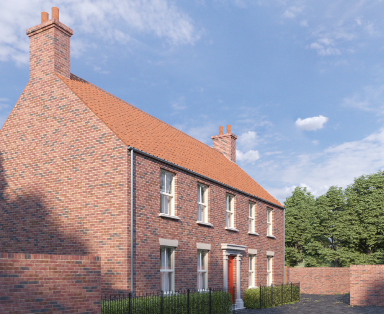 Computer generated image of a 4-bed detached property development